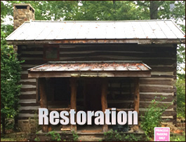 Historic Log Cabin Restoration  Mars Hill, North Carolina